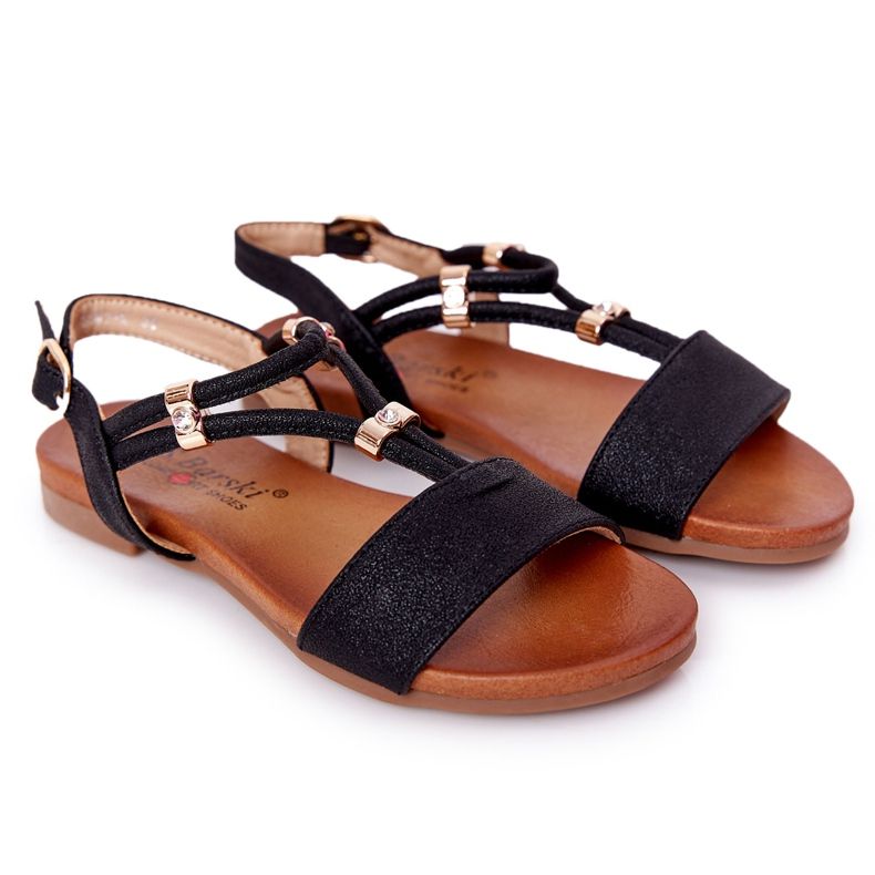 S.Barski Barnsandaler S. Bararski Comfort Svart