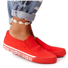 Dam Sneakers Slip-on Big Star HH274010 Röd