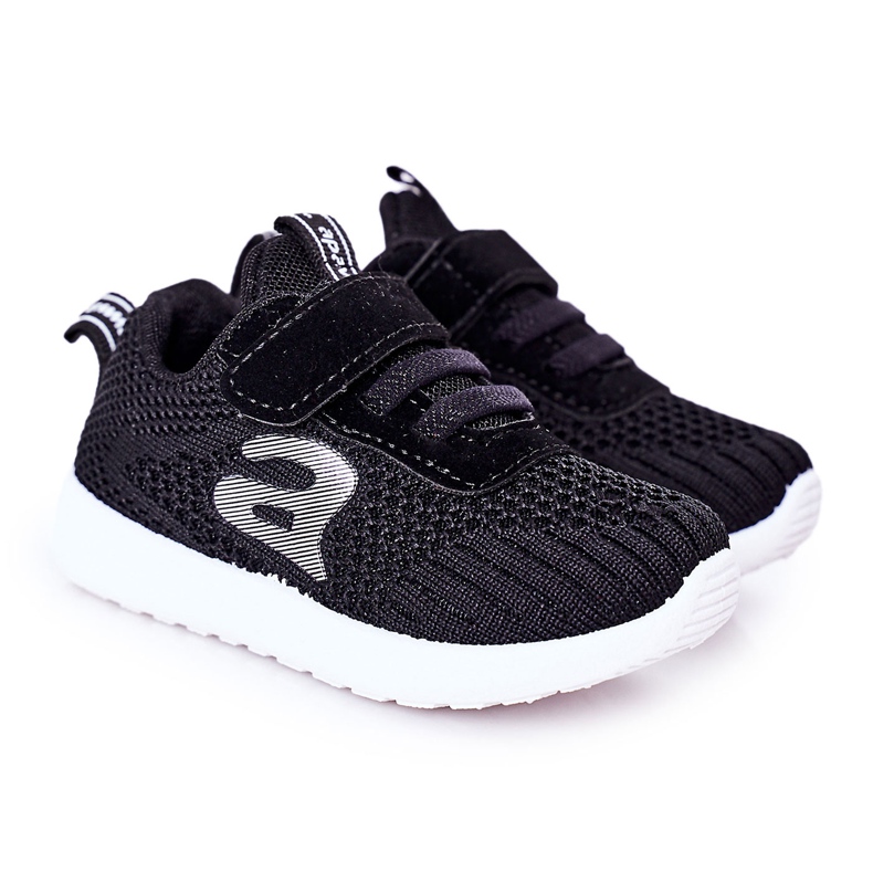 Apawwa Barnens svarta sportskor Little Sportsman