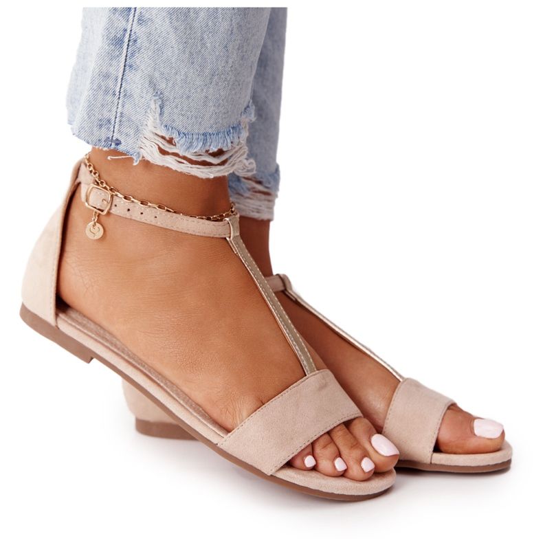 S.Barski Eleganta mockasandaler S. Bararski 541-7 Beige