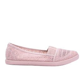 Marias rosa genomskinliga sneakers