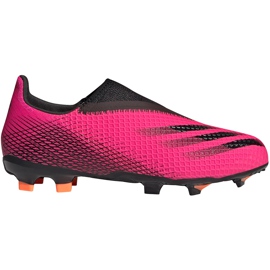 Adidas X Ghosted.3 Ll Fg Jr FY7281 fotbollsskor rosa