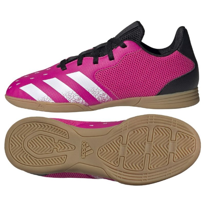 Adidas Predator Freak .4 In Sala Jr FW7539 fotbollsskor mångfärgad rosor och lila