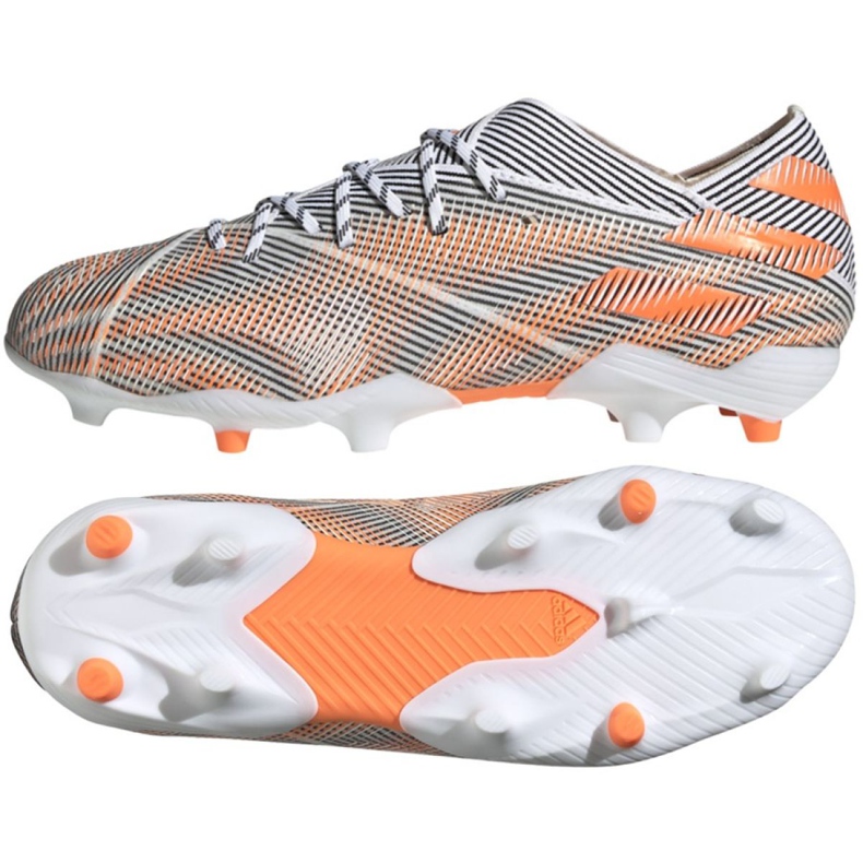 Adidas Nemeziz.1 Fg Jr FW7357 fotbollsskor marinblå, mångfärgad grå