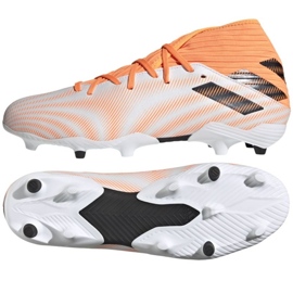 Adidas Nemeziz.3 Fg M FW7350 fotbollsskor orange, vit vit