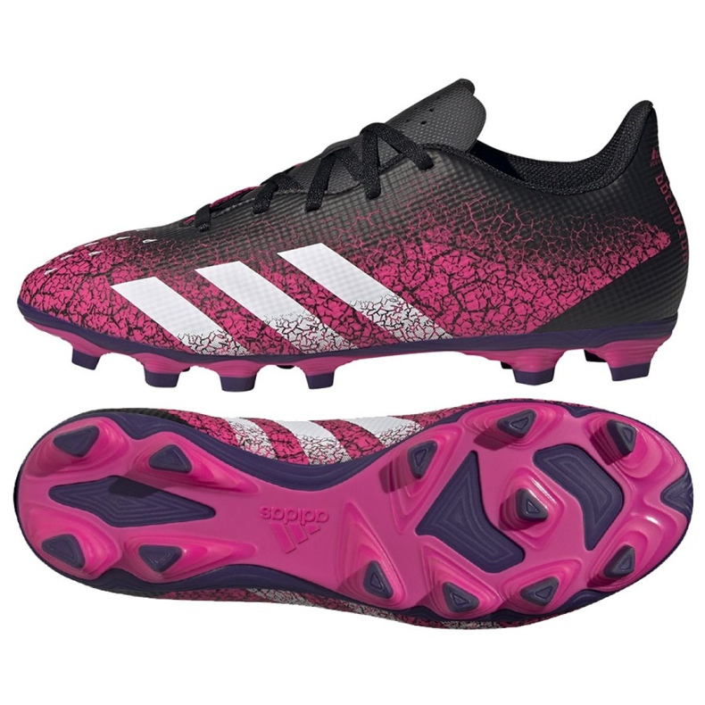 Adidas Predator Freak.4 FxG M FW7524 fotbollsskor mångfärgad rosa