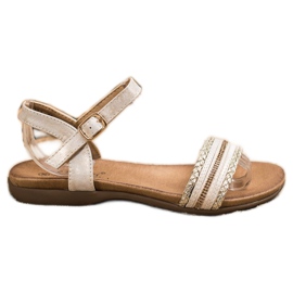 Golden Sandals av S. BARSKI gyllene