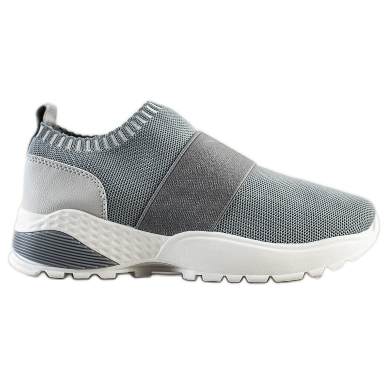SHELOVET Slip-on sportskor med elastiskt band grå