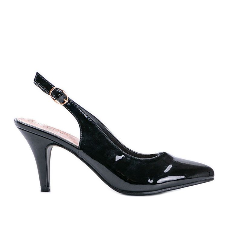 Svarta pumps på stilettklack Jena