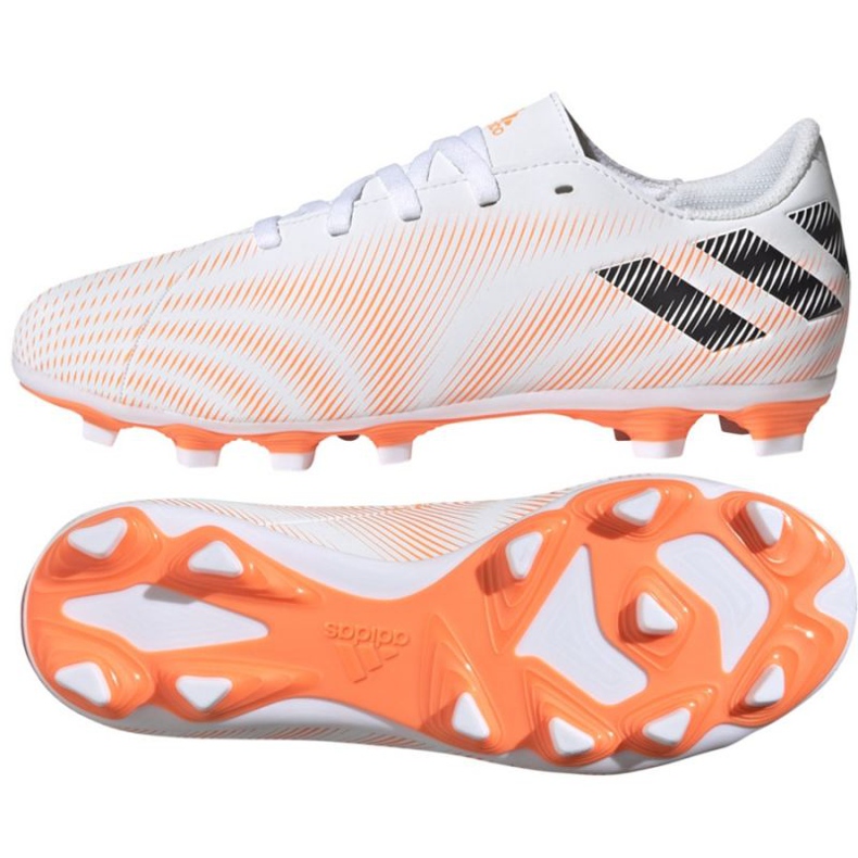 Adidas Nemeziz.4 FxG Jr FW7363 fotbollsskor mångfärgad vit
