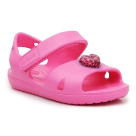 Crocs Classic Cross Strapcharm Sandal Jr 206947-669 rosa