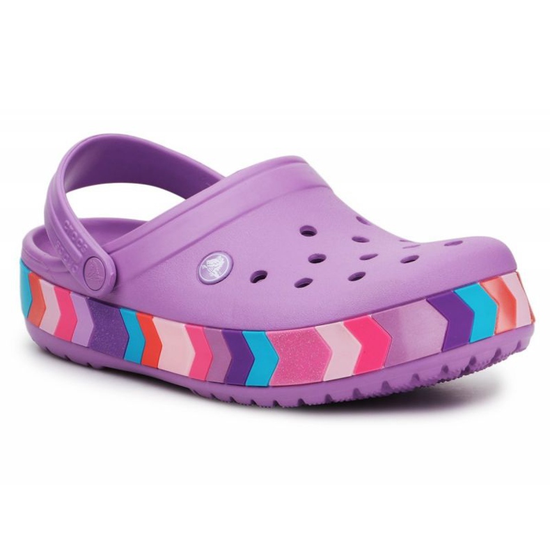Crocs Chevron Beaded Trä K 207007-5PR violett