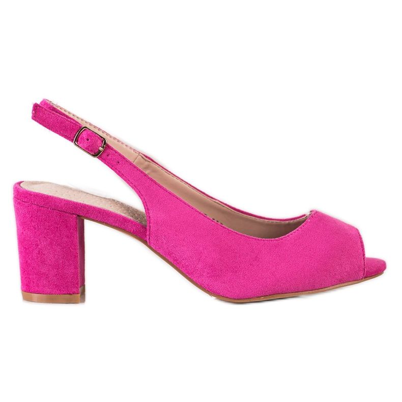 Goodin Sandaler i mocka på en bar rosa