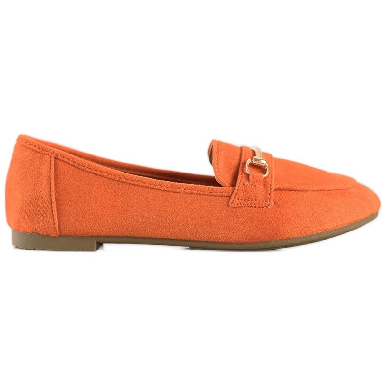 Anesia Paris Eleganta loafers i mocka orange