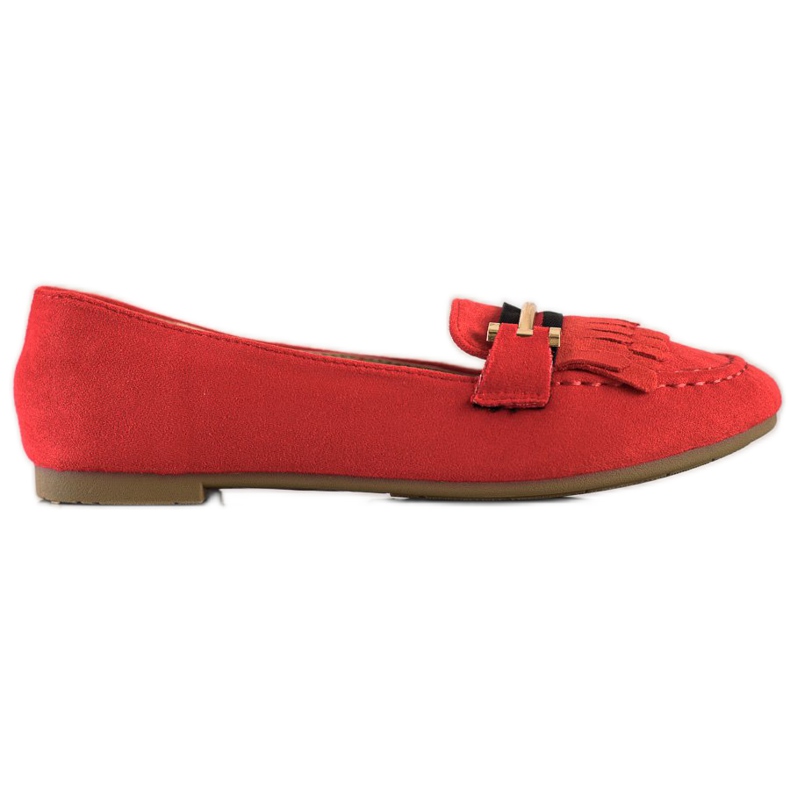 Anesia Paris Snygga loafers röd