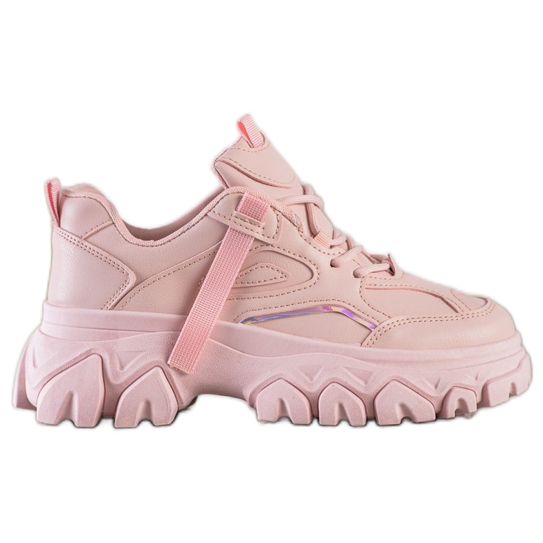 SHELOVET Mode pulver sneakers rosa