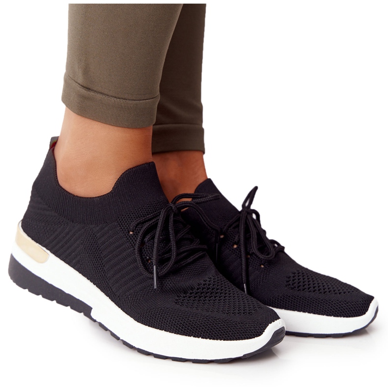 PG1 Sportskor Sneakers On Wedge Black Adeyla vit svart