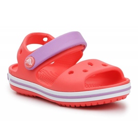 Crocs Crocband Sandal Barn 12856-6SL röd purpur