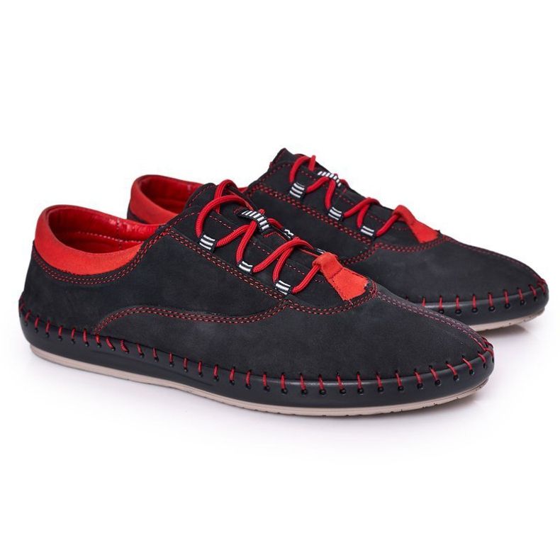 Bednarek Polish Shoes Herrläderskor Bednarek Marinblå