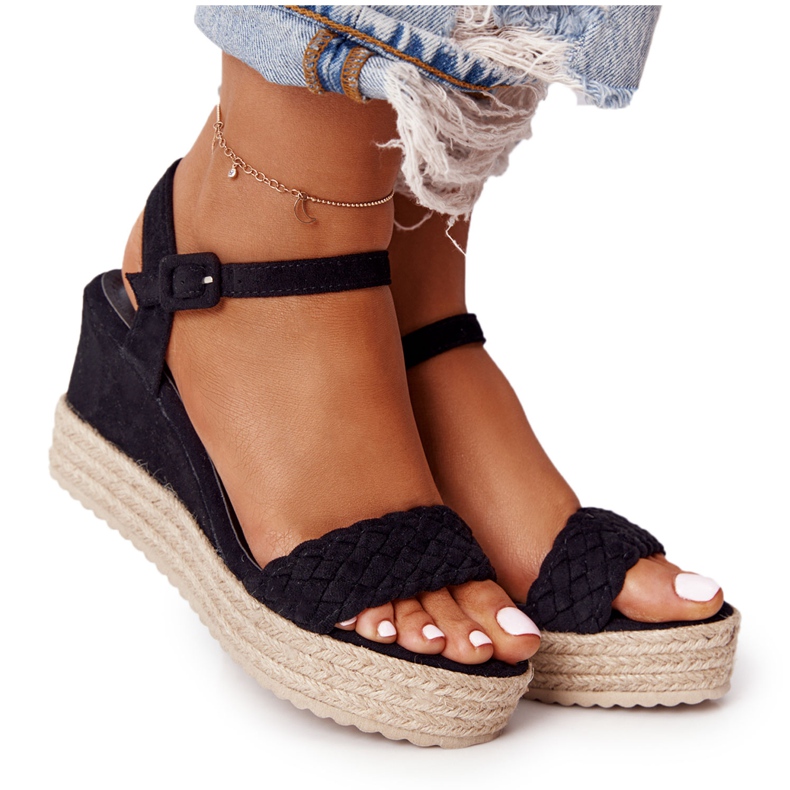 PS1 Svarta baleariska kile sandaler