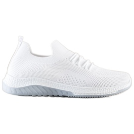 Camo Openwork vita sneakers