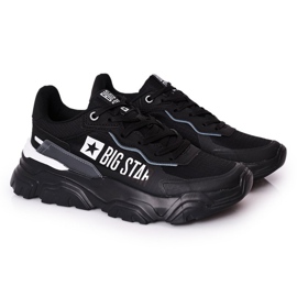 Herrskor Skor Memory Foam Big Star HH174209 Svart-Blå