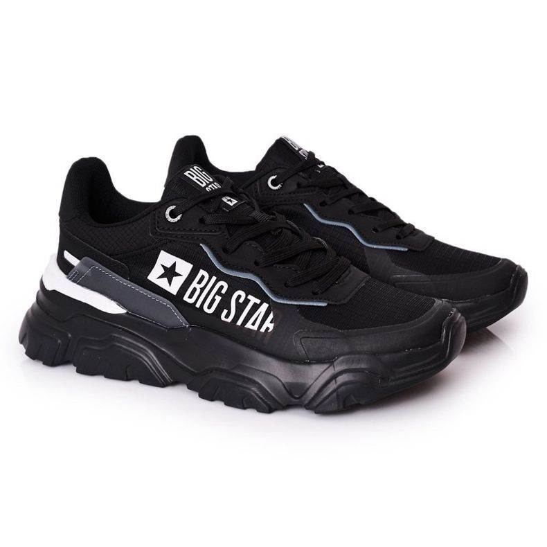 Herrskor Skor Memory Foam Big Star HH174209 Svart-Blå