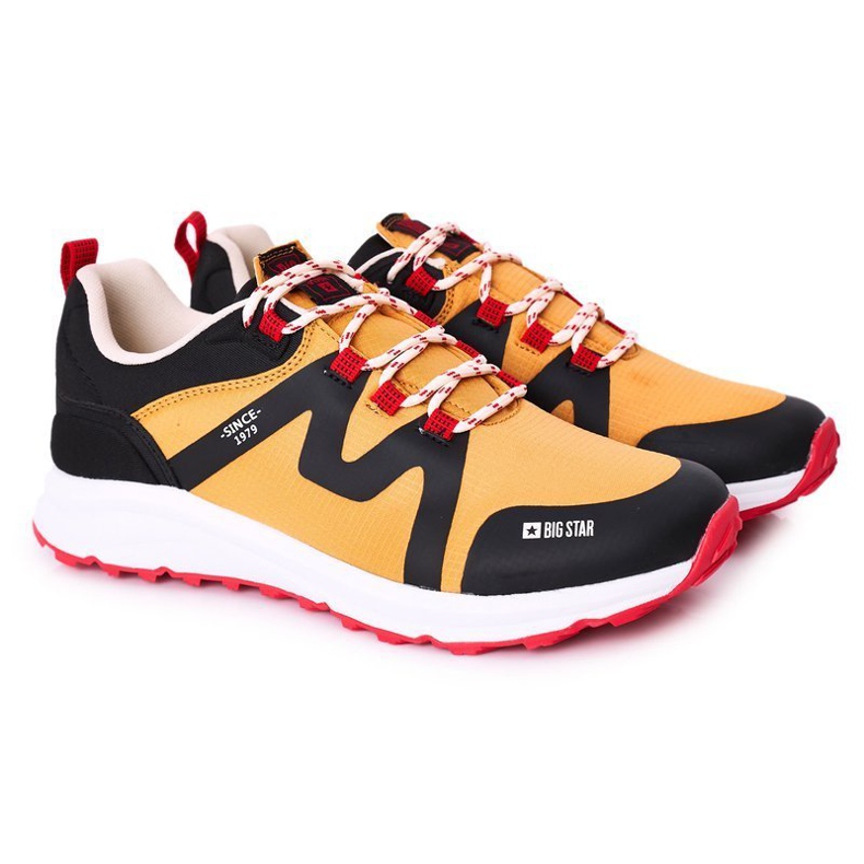 Herrskor Sports Memory Memory Foam Big Star HH174087 Camel orange