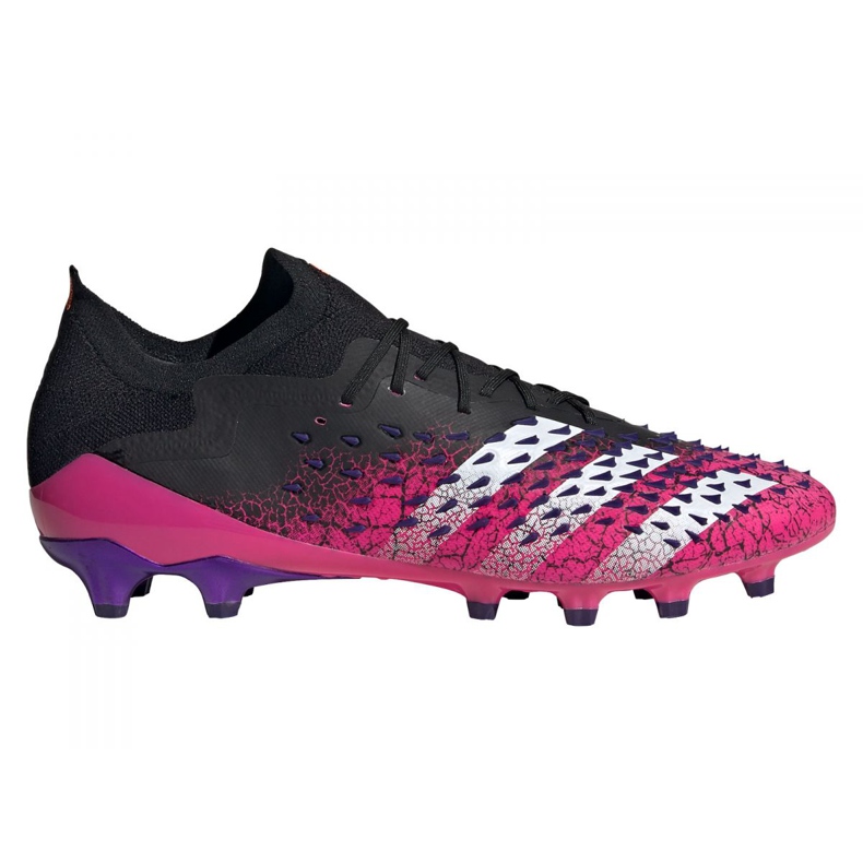 Adidas Predator Freak.1 Low Ag M FZ3751 fotbollsskor svart, svart, rosa svart