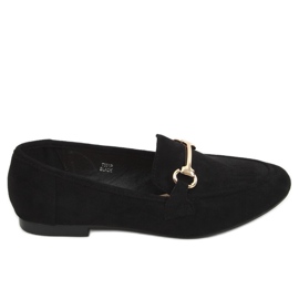 Svarta damloafers T391P Svart
