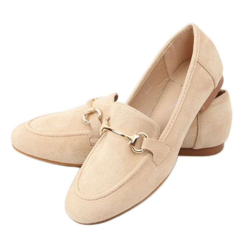 Dam beige loafers T391P Beige