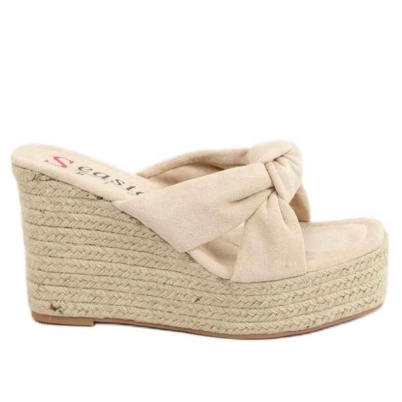 Beige XY14P Beige espadrilleskivor