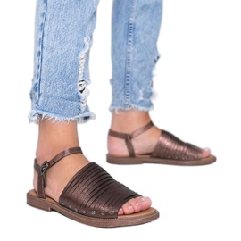 Brown Sun Shiny Brown Sandals brun