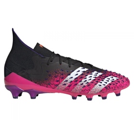 Adidas Predator Freak.1 Ag M FW7242 fotbollsskor grafit, svart, lila svart