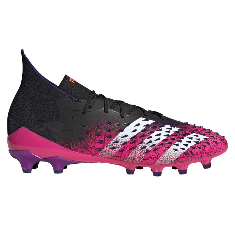 Adidas Predator Freak.1 Ag M FW7242 fotbollsskor grafit, svart, violett svart