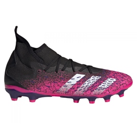 Adidas Predator Freak.3 Mg M FW7515 fotbollsskor grafit, svart, lila svart