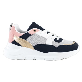 SHELOVET Snygga sneakers med mesh mångfärgad