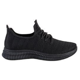 SHELOVET Lätta textilskor svart