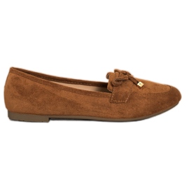 Anesia Paris Loafers Med En Rosett brun