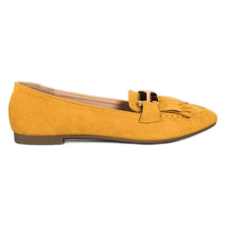 Anesia Paris Snygga loafers gul
