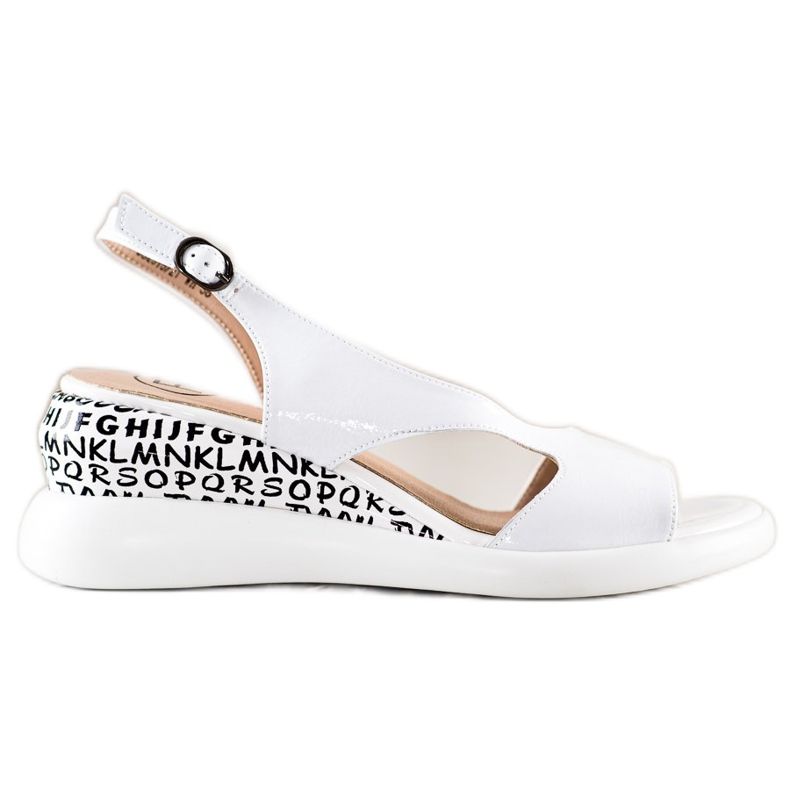 Filippo Bekväma kile sandaler vit