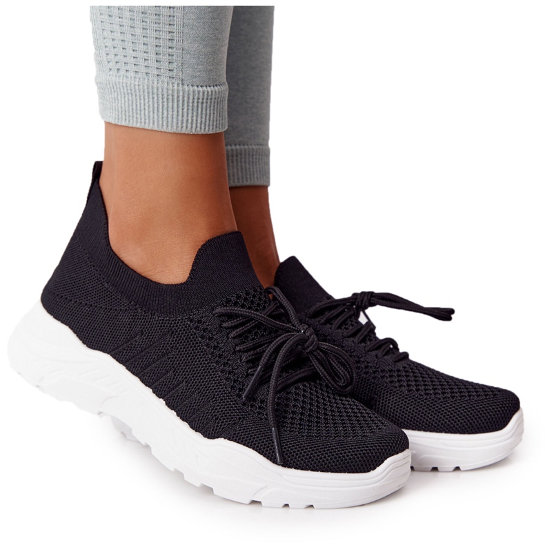 PS1 Kvinnors sportskor Sneakers Svart linjal vit