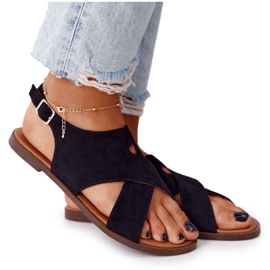 Sandaler i mocka Sergio Leone SK060 Svart