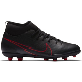 Nike Mercurial Superfly 7 Club FG / MG Jr AT8150 060 fotbollsskor svart svart