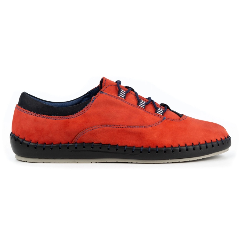 Olivier Casual herrskor 312K röd nubuck