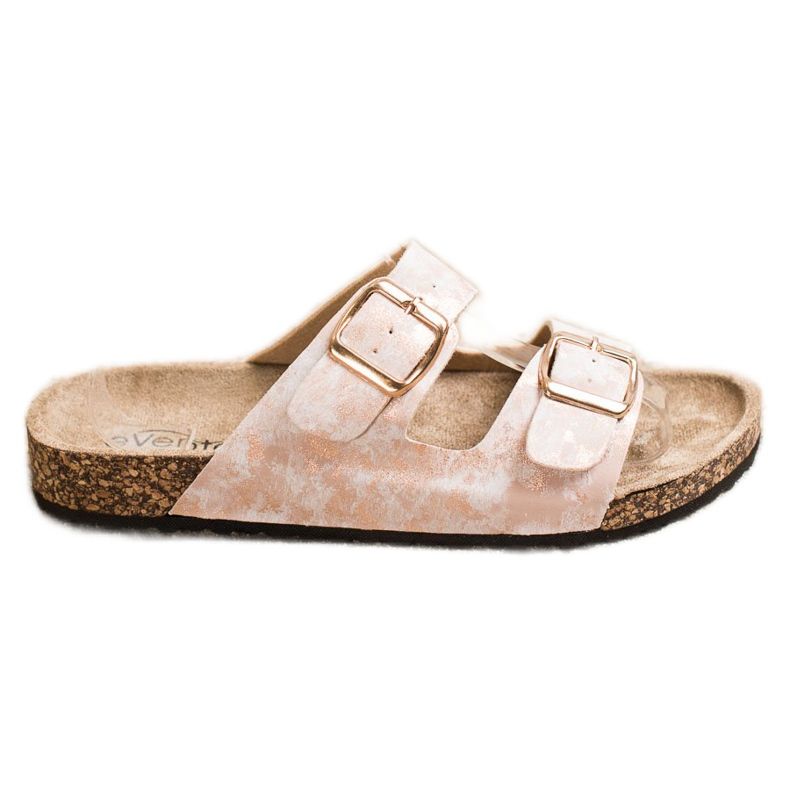 Evento Casual tofflor med spänne beige