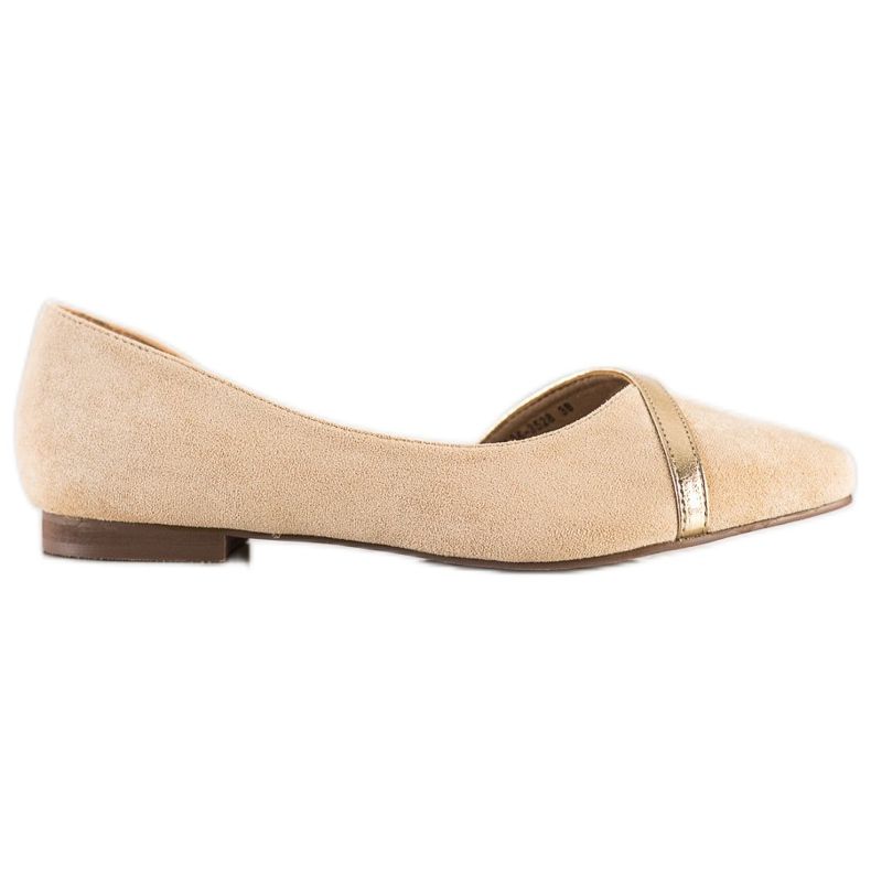 SHELOVET Snygga ballerinor beige