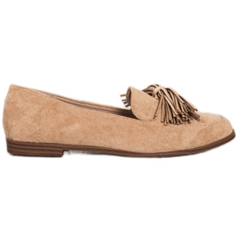 Evento Mocka herrar med fransar beige