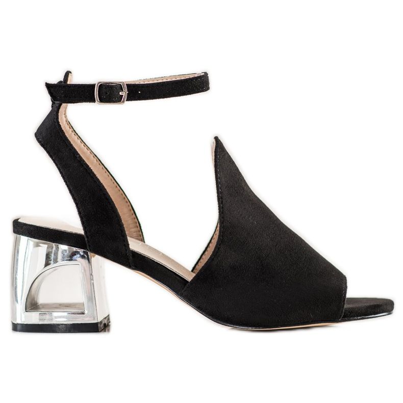 Filippo Snygga byggda sandaler svart