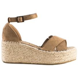 Corina Trendiga Espadrilles sandaler beige